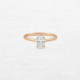 Oval Solitaire Engagement Ring | OR-0003