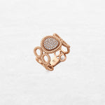 Luxury Testimonial Ring | OR-8121 in 18-karat gold with hand-set natural diamonds, designed in Belgium.