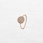 Silhouette Circle | OR-8141 with ethically sourced natural diamonds in 18k gold, handcrafted in Antwerp.
