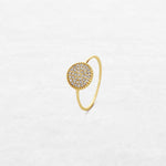 Timeless Silhouette Circle | OR-8141 with natural diamonds and 18k gold, responsibly made in Antwerp.