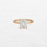 Emerald Solitaire Engagement Ring | OR-0002