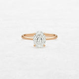 Oval Solitaire Engagement Ring | OR-0003