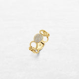 Luxury Revolve Luminous | OR-5786 in 18-karat gold with hand-set natural diamonds, designed in Belgium.