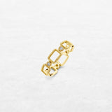 Affinity Bold | OR-8201C with ethically sourced natural diamonds in 18k gold, handcrafted in Antwerp.