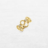 Affinity Single | OR-8145 with ethically sourced natural diamonds in 18k gold, handcrafted in Antwerp.