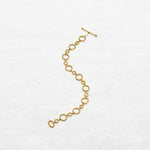 Circular bracelet in different sizes in yellow gold made by O! Jewelry