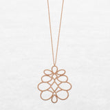 Pine Necklace | OP-5889 in 18k gold, made by O! Jewelry in Antwerp, Belgium.