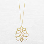 O! Jewelry Pine Necklace | OP-5889 – solid 18k gold, made in Belgium.