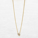 O! Jewelry Leaf Necklace | OP-8082 – made in Antwerp with 18k gold and ethically sourced diamonds.