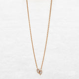 O! Jewelry Leaf Necklace | OP-8082 – made in Antwerp with 18k gold and ethically sourced diamonds.