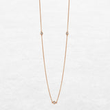 Triad Necklace | OP-5164 with ethically sourced natural diamonds in 18k gold, handcrafted in Antwerp.