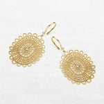 O! Jewelry Embroidery Earrings | OE-8020A – made in Antwerp with 18k gold and ethically sourced diamonds.