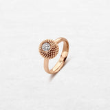 Timeless Affiance Ring | OR-5185 with natural diamonds and 18k gold, responsibly made in Antwerp.