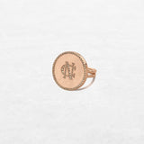 Timeless Heirloom Circle | OR-8214 with natural diamonds and 18k gold, responsibly made in Antwerp.