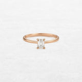 Emerald Solitaire Engagement Ring | OR-0002