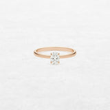 Oval Solitaire Engagement Ring | OR-0003