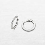 Timeless Hoop Earring | OE-5868 with natural diamonds and 18k gold, responsibly made in Antwerp.