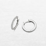 Timeless Hoop Earring | OE-5868 with natural diamonds and 18k gold, responsibly made in Antwerp.