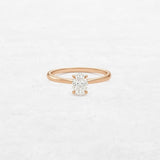 Oval Solitaire Engagement Ring | OR-0003