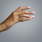 Floral Ring | YT222411YA with ethically sourced natural diamonds in 18k gold, handcrafted in Antwerp.