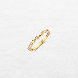 Luxury Celestial Ring | YT222404YA in 18-karat gold with hand-set natural diamonds, designed in Belgium.