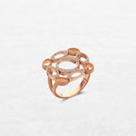 Luxury Emblem Ring Luminous | OR-8404 in 18-karat gold with hand-set natural diamonds, designed in Belgium.