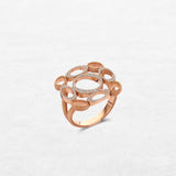 Luxury Emblem Ring Luminous | OR-8404 in 18-karat gold with hand-set natural diamonds, designed in Belgium.