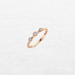 Luxury Flux Ring Three | YT226092YA in 18-karat gold with hand-set natural diamonds, designed in Belgium.
