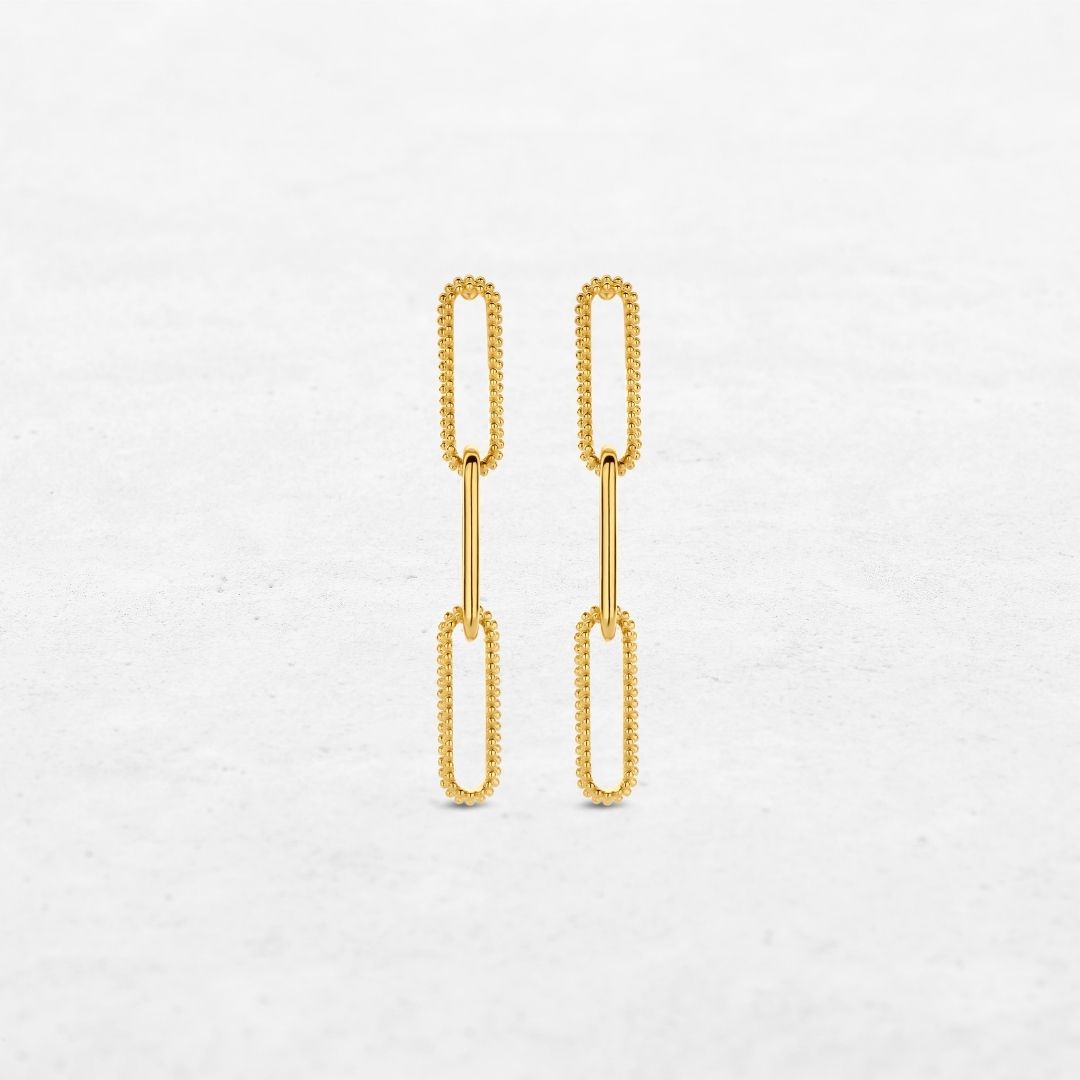 O! Jewelry Clip Earrings | OE-9100 – solid 18k gold, made in Belgium.