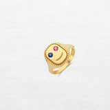 Sonrisa Ring | OR-8340 in 18k gold, made by O! Jewelry in Antwerp, Belgium.