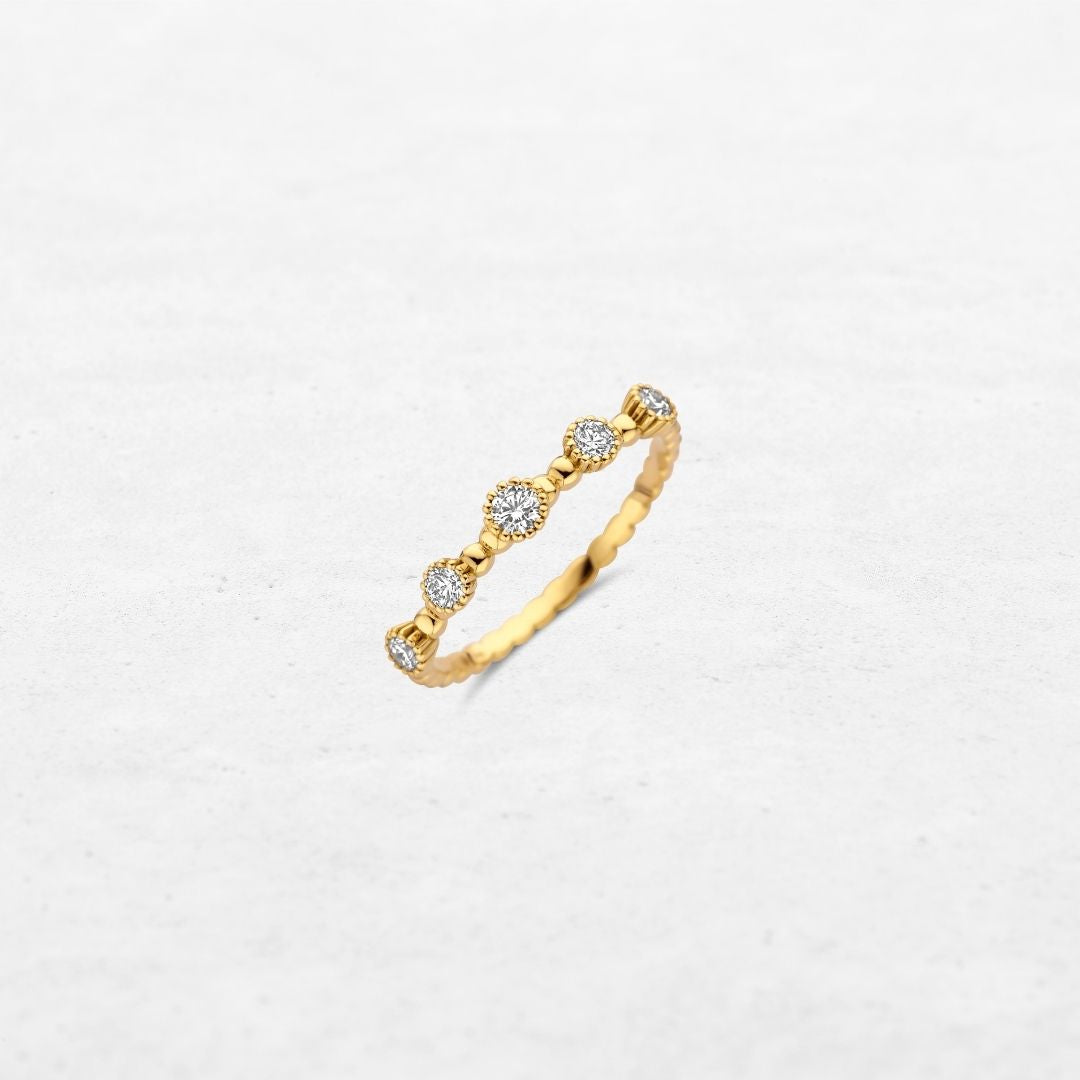 O! Jewelry Flux Ring Five | YT226092YC – made in Antwerp with 18k gold and ethically sourced diamonds.