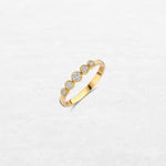 Eclipse Ring | YT222409YA with ethically sourced natural diamonds in 18k gold, handcrafted in Antwerp.