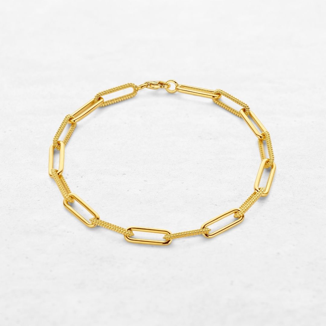 Clip Bracelet | OB-9100 in 18k gold, made by O! Jewelry in Antwerp, Belgium.