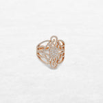 Spirito Ring | OR-5899 with ethically sourced natural diamonds in 18k gold, handcrafted in Antwerp.