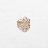 Spirito Ring | OR-5899 with ethically sourced natural diamonds in 18k gold, handcrafted in Antwerp.