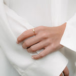 Luxury Silhouette Bold | OR-8130 in 18-karat gold with hand-set natural diamonds, designed in Belgium.