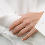 Stack Diamond Ring | OR-5273 with ethically sourced natural diamonds in 18k gold, handcrafted in Antwerp.