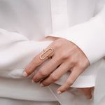 Luxury Architect Oval | OR-8213 in 18-karat gold with hand-set natural diamonds, designed in Belgium.