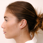 Leaf Earrings Low | OE-6034 with ethically sourced natural diamonds in 18k gold, handcrafted in Antwerp.