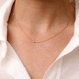 O! Jewelry Triad Necklace | OP-5164 – made in Antwerp with 18k gold and ethically sourced diamonds.