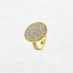 O! Jewelry Plateau Ring | OR-4113 – made in Antwerp with 18k gold and ethically sourced diamonds.