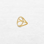 Timeless Architect Open | OR-8205 with natural diamonds and 18k gold, responsibly made in Antwerp.