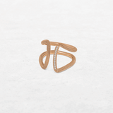 Timeless Architect Pillar | OR-8217 with natural diamonds and 18k gold, responsibly made in Antwerp.