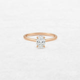 Oval Solitaire Engagement Ring | OR-0003