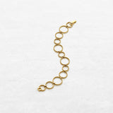 Big circular bracelet in different sizes in yellow gold made by O! Jewelry