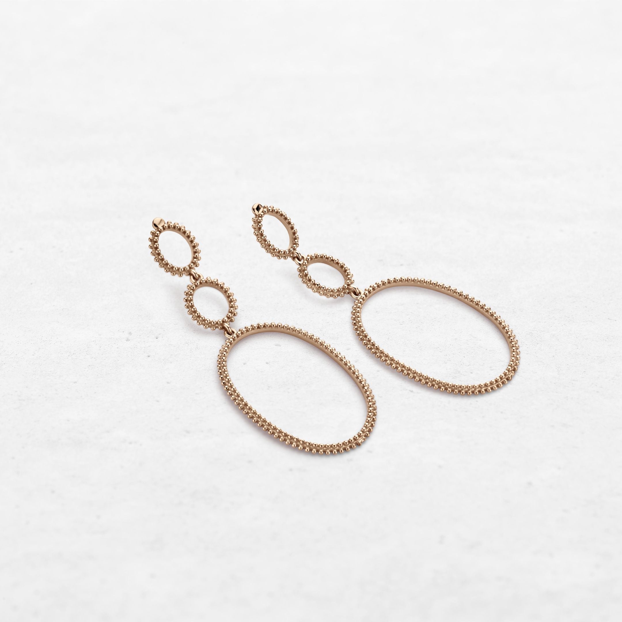 Architect Earrings OE-8591 in 18 karat rose gold.