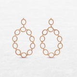 Circular earrings in rose gold made by O! Jewelry