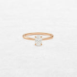 Oval Solitaire Engagement Ring | OR-0003