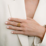 Ring in rose gold on hand made by O! Jewelry